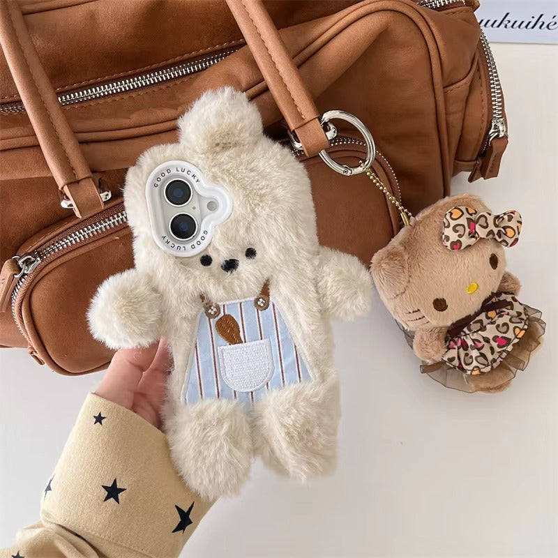 Luxury Apple iPhone Case, MagSafe Compatible, Camera Lens and Screen Protection, Ultra Thin, Shockproof, Magnetic, Full All Around Protection, Fluffy Rabbit Fur Cover