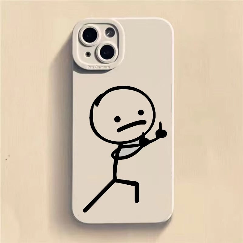 Premium Apple iPhone Case, MagSafe Compatible, Camera Lens and Screen Protection, Ultra Thin, Shockproof, Magnetic, Full All Around Protection, Cartoon Matchman Cover
