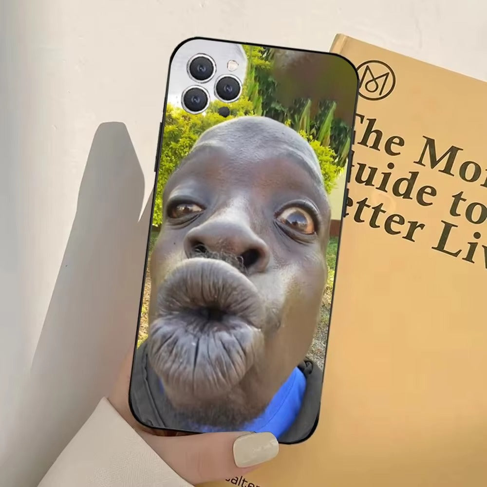 Premium Apple iPhone Case, MagSafe Compatible, Camera Lens and Screen Protection, Ultra Thin, Shockproof, Magnetic, Full All Around Protection, Funny Ugly Man Cover