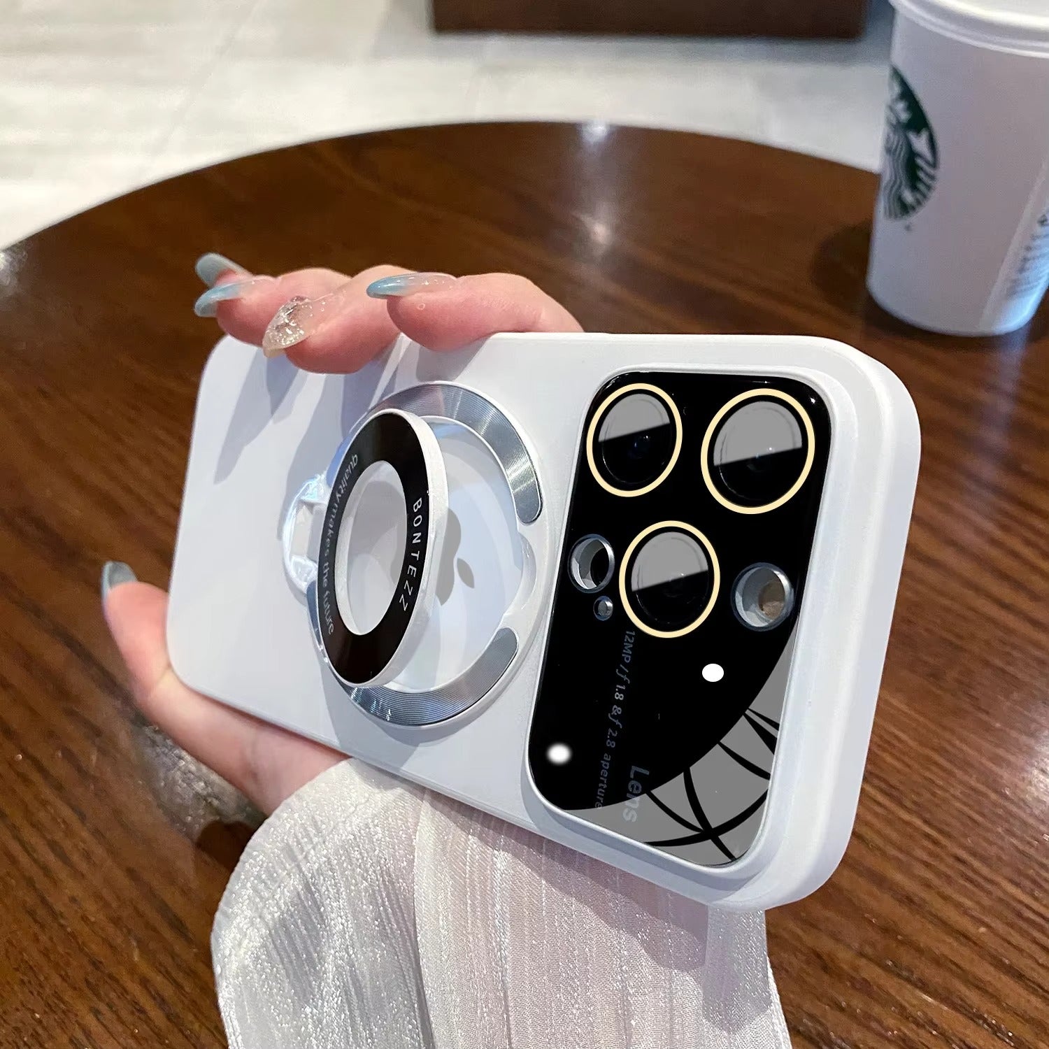 High Quality Apple iPhone Case MagSafe Compatible, Camera Lens & Screen Protection,  Cover with PC Shell & Stand Bracket