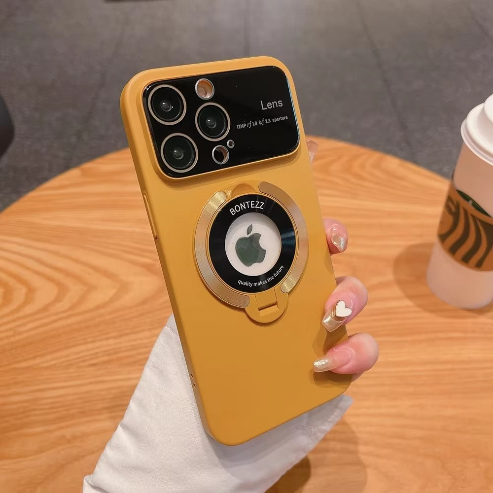 High Quality Apple iPhone Case MagSafe Compatible, Camera Lens & Screen Protection,  Cover with PC Shell & Stand Bracket