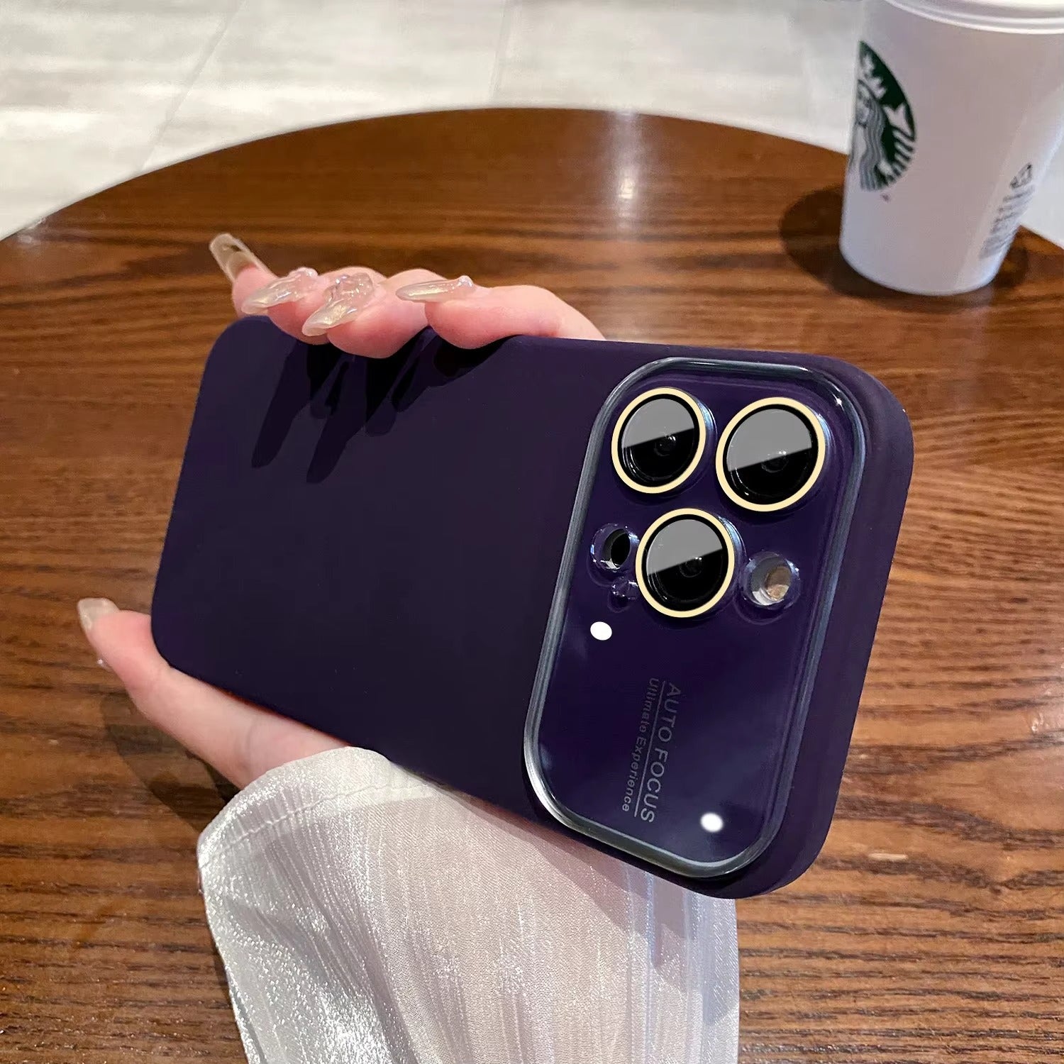 Luxury Apple iPhone Case MagSafe Compatible, Camera Lens & Screen Protection Cover with Silicone Matte Soft Finish