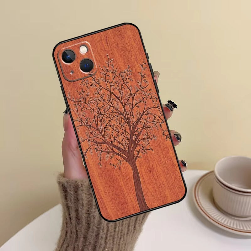 Premium Apple iPhone Case, MagSafe Compatible, Camera Lens and Screen Protection, Ultra Thin, Shockproof, Magnetic, Full All Around Protection, Bamboo Animal Print Cover