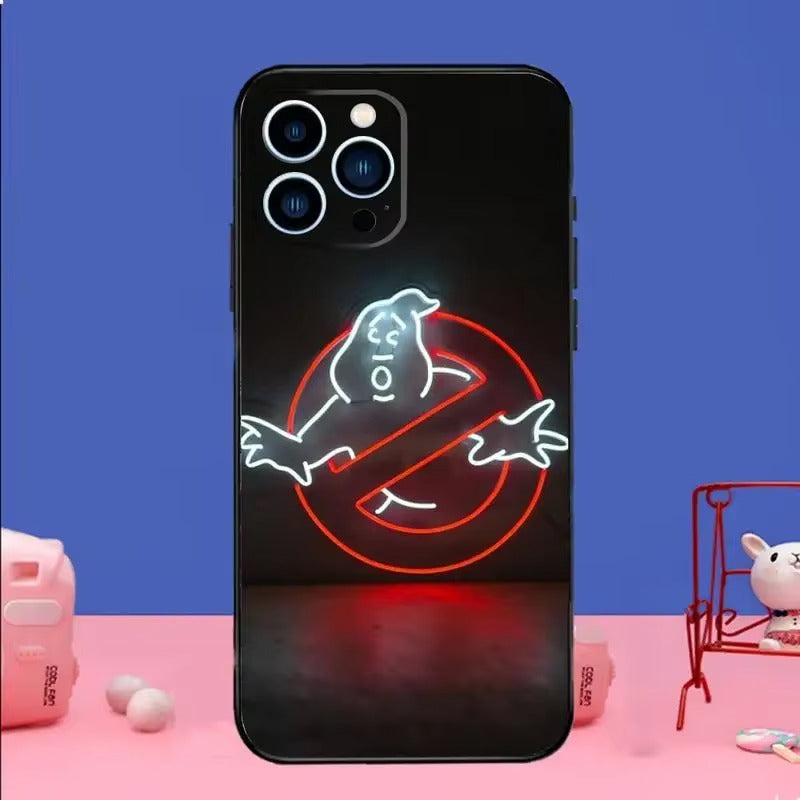 Premium Apple iPhone Case, MagSafe Compatible, Camera Lens and Screen Protection, Ultra Thin, Shockproof, Magnetic, Full All Around Protection, Neon Light Black Cover