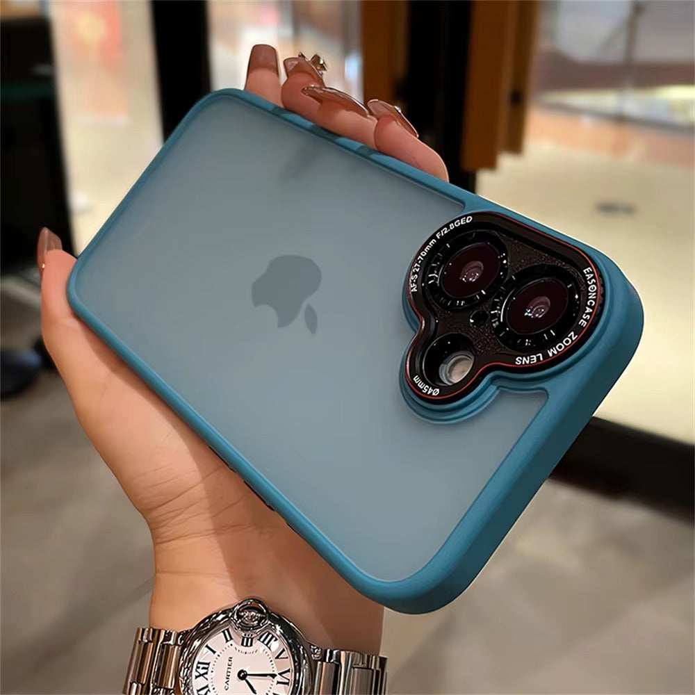 Luxury Apple iPhone Case MagSafe Compatible, Camera Lens & Screen Protection,  Cover with Matte Clear Hard PC Shell