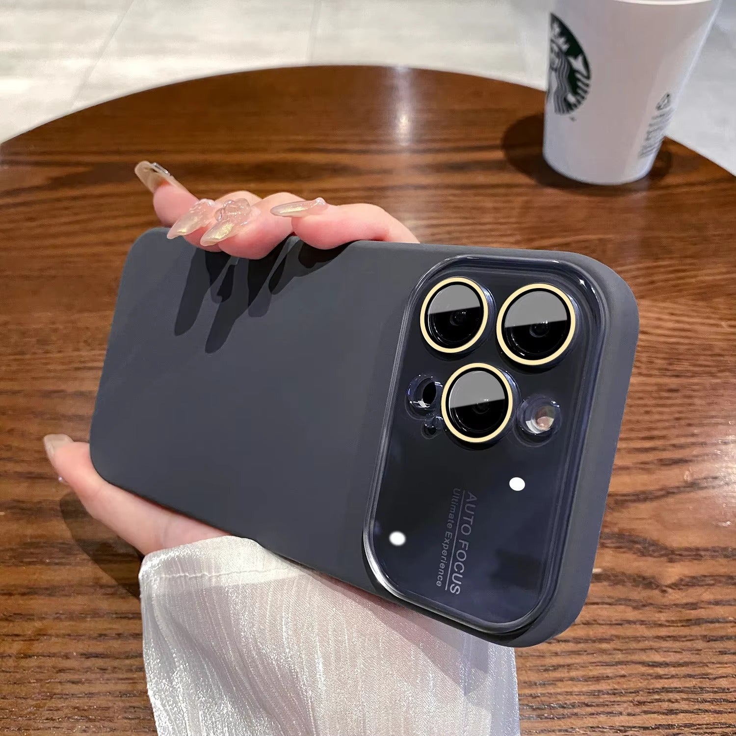 Luxury Apple iPhone Case MagSafe Compatible, Camera Lens & Screen Protection Cover with Silicone Matte Soft Finish