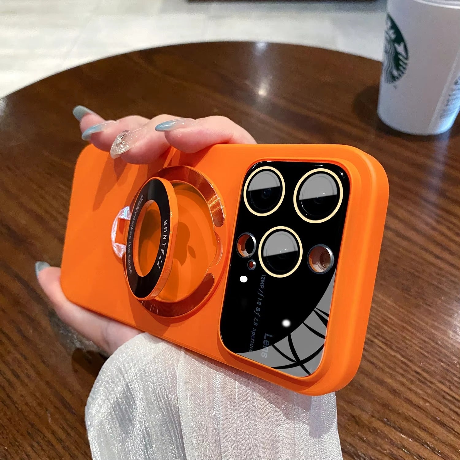 High Quality Apple iPhone Case MagSafe Compatible, Camera Lens & Screen Protection,  Cover with PC Shell & Stand Bracket