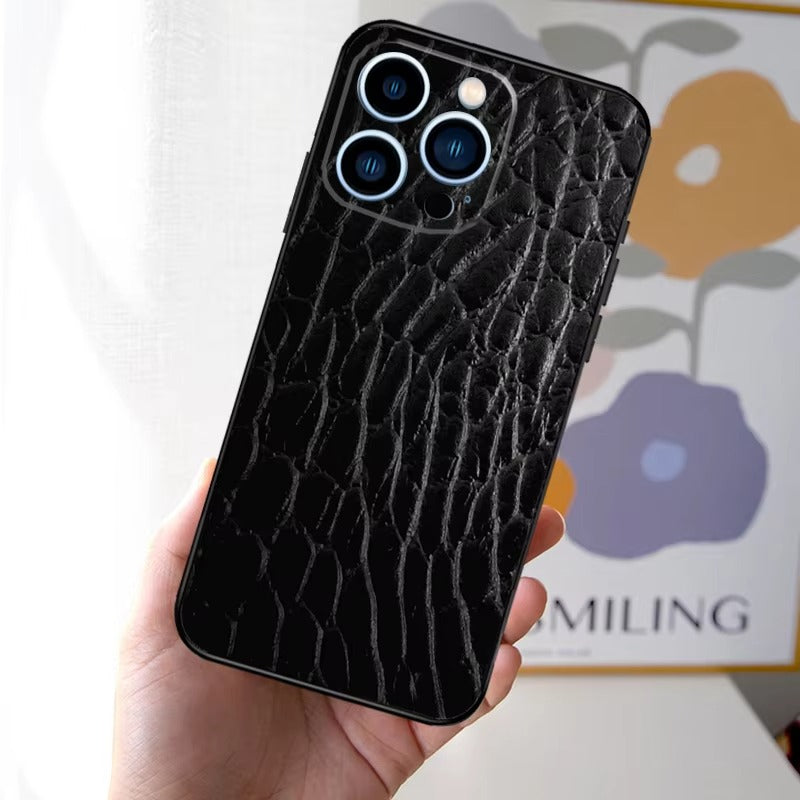 Luxury Apple iPhone Case, MagSafe Compatible, Camera Lens and Screen Protection, Ultra Thin, Shockproof, Magnetic, Full All Around Protection, Snake Skin Soft Cover