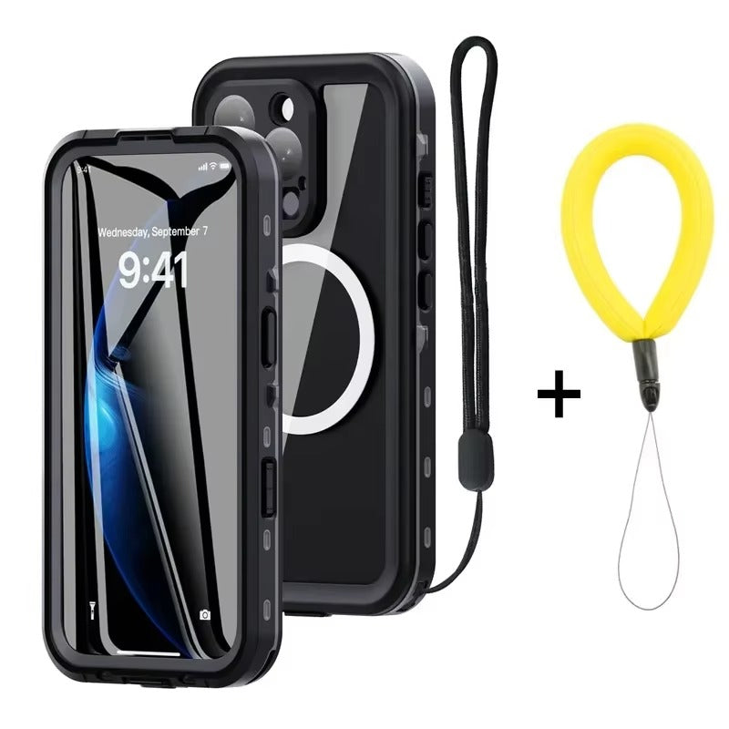 Luxury Apple iPhone Case MagSafe Compatible, Camera Lens & Screen Protection, Ultra Thin Shockproof Magnetic Full All Around Protection Cover with IP68 Waterproof 360 Seal Design