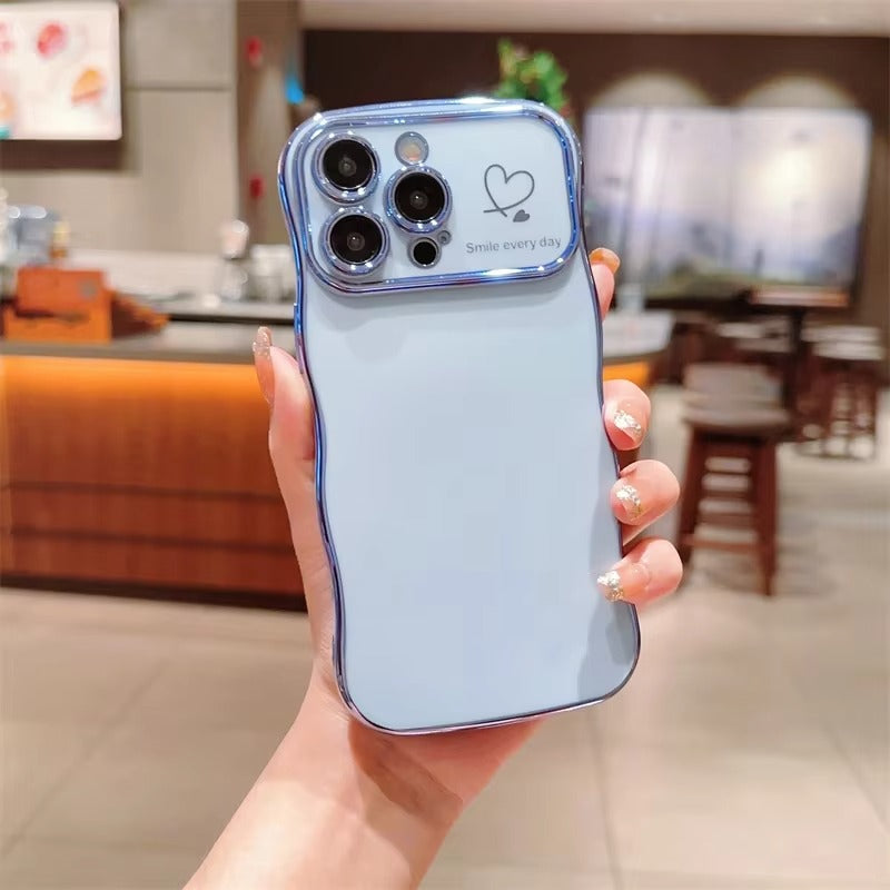 Luxury Apple iPhone Case MagSafe Compatible, Camera Lens & Screen Protection All Around Protection Cover with  Heart Design