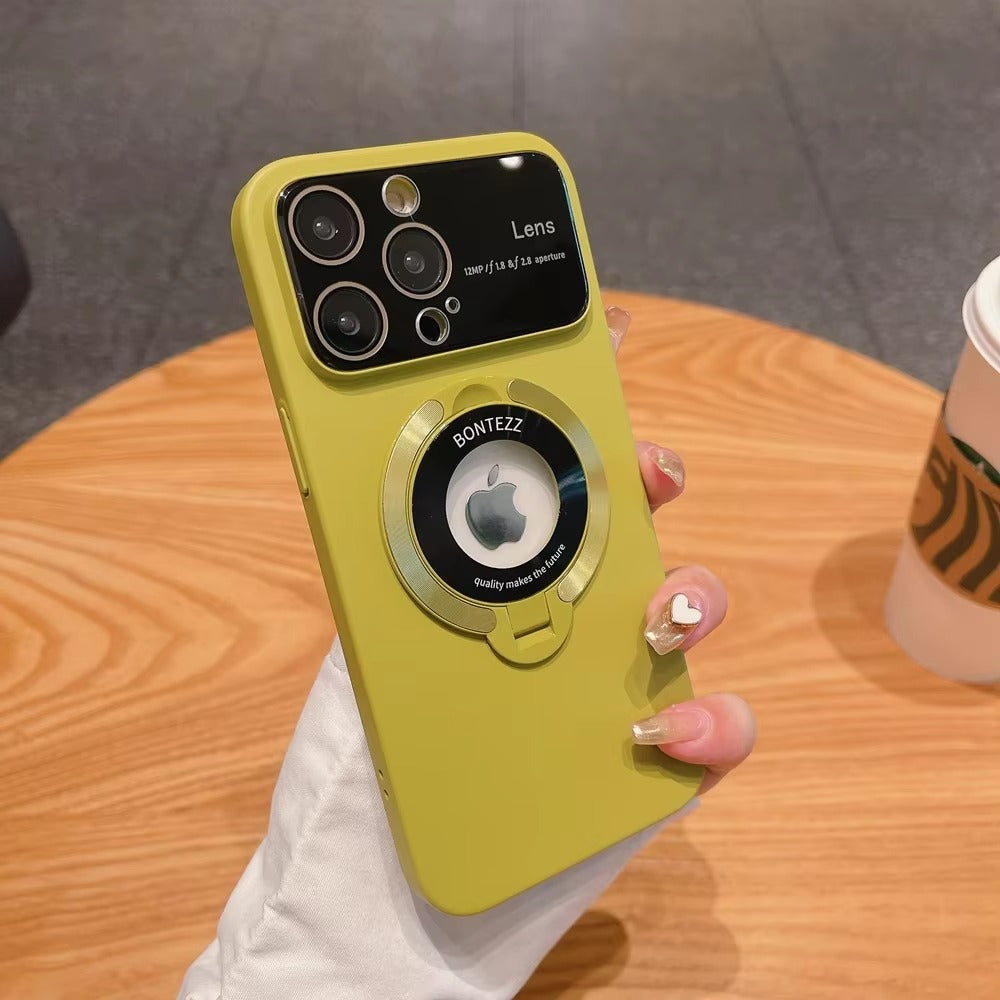 High Quality Apple iPhone Case MagSafe Compatible, Camera Lens & Screen Protection,  Cover with PC Shell & Stand Bracket