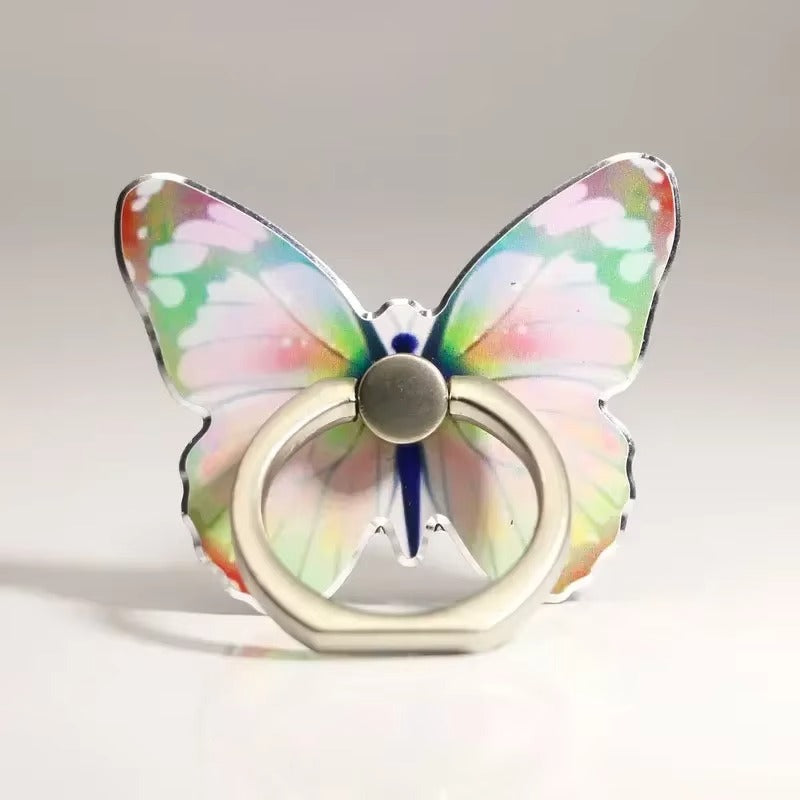 Premium, Cute Cartoon Butterfly Phone Ring Holder , Decorative Mobile Phone Buckle for Smartphones and Accessories