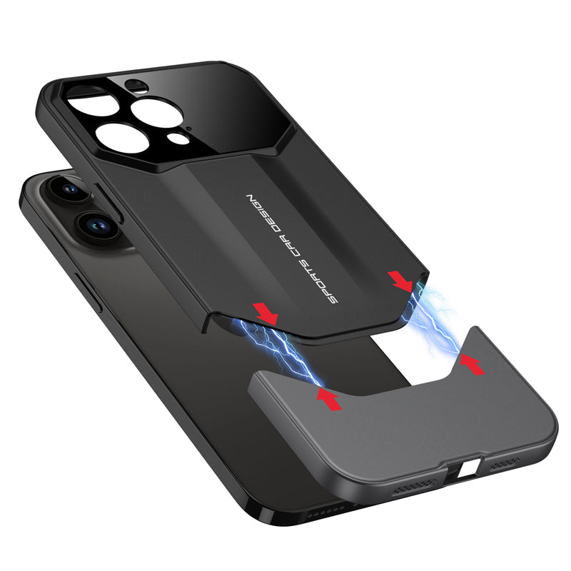 Luxury Frosted Plastic iPhone Case – TPU All-Inclusive Lens Protection Cover for iPhone Models, Sleek and Durable Design