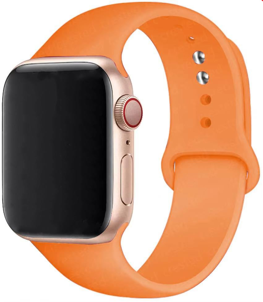 Premium Silicone Smartwatch Band – Soft Replacement Strap with 316L Steel Clasp, Adjustable Sizes for 38mm to 49mm Watches